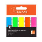 Закладки самоклеящиеся Tukzar, пластиковые, 43*12 мм, 5 цветов НЕОН, 125 листов