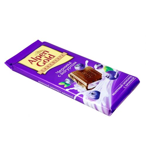Шоколад Alpen Gold "Черника с йогуртом", 90 гр / Шоколад №2