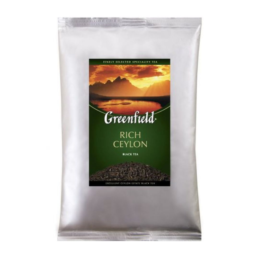 Чай Greenfield Rich Ceylon, черный, 250 гр, листовой / Чай листовой