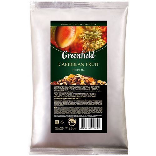 Чай Greenfield Caribbean Fruit, фруктовый, 250 гр, листовой / Чай листовой