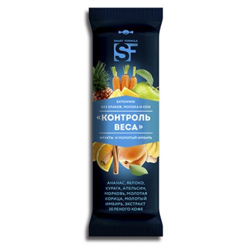 Фруктовые батончики "Smart Formula Контроль веса", 40 гр / Здоровое питание