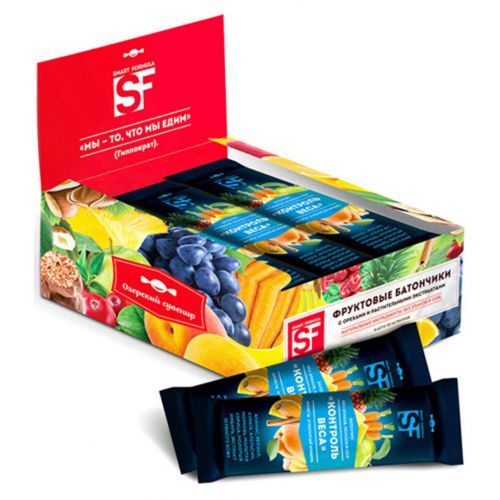 Фруктовые батончики "Smart Formula Контроль веса", 40 гр / Здоровое питание №3