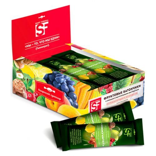 Фруктовые батончики "Smart Formula Иммунитет", 40 гр / Здоровое питание №3