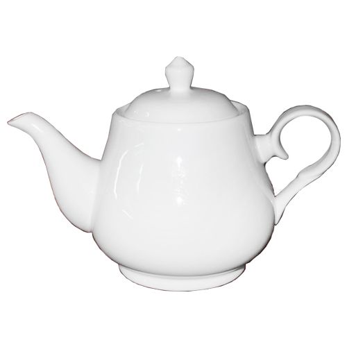Чайник заварочный, 1000 мл, из фарфора, белый / Посуда столовая