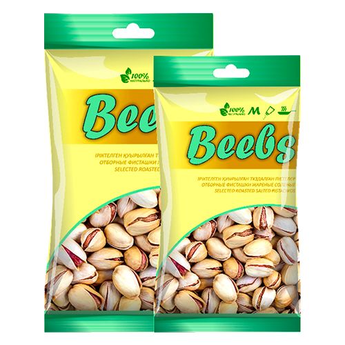 Фисташки Beebs, соленый, жареный, 150 гр / Сухофрукты и орехи