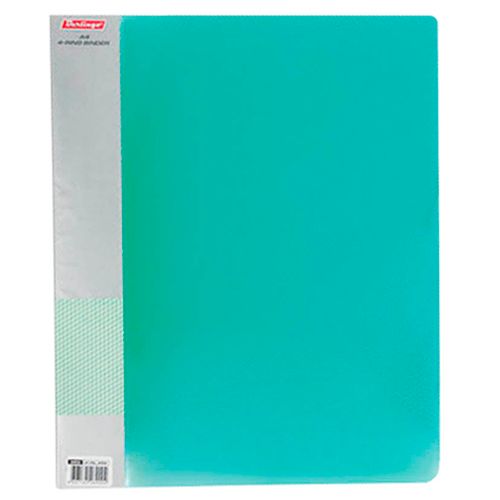 Папка Berlingo, А4 формат, на 4 кольцах, корешок 40 мм, проозрачный зеленый / Папки на кольцах №3