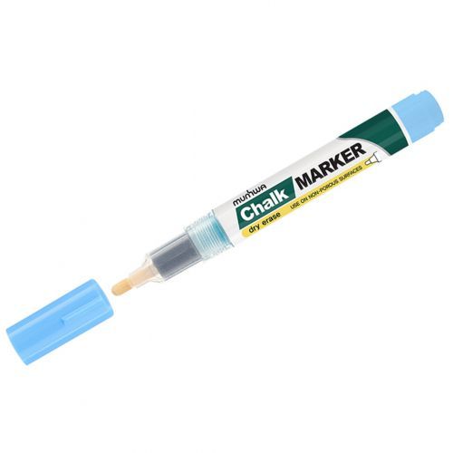 Маркер меловой MunHwa "Chalk Marker", круглый наконечник, 3 мм, синий, цена за штуку / Маркеры для досок oe.kz Маркер меловой MunHwa "Chalk Marker", круглый наконечник, 3 мм, синий, цена за штуку / Маркеры для досок