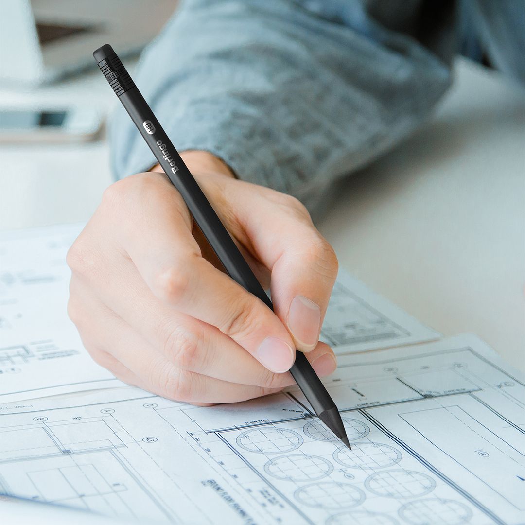 Карандаш чернографитный Berlingo "Western" HB, деревянный, заточенный с ластиком, цена за штуку / Карандаши чернографитные №3