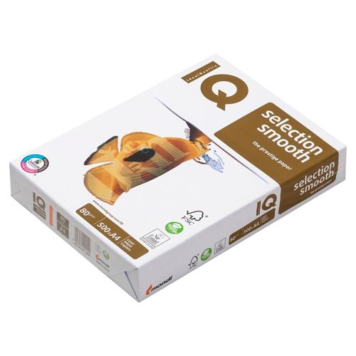 Бумага IQ Selection Smooth, А4, 80 гр/м2, 500 листов в пачке / Бумага офисная А4
