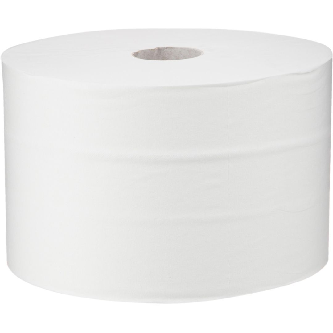 Туалетная бумага рулонная Luscan Professional, 215 метров, 2-х слойная, белая, 6 рулонов / Бумага туалетная профессиональная №2