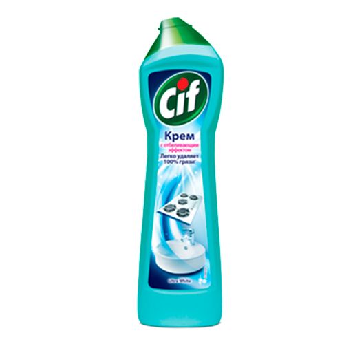 Чистящий крем универсальный с микрогранулами CIF "Ultra White", c отбеливающим эффектом, 500 мл / Универсальные чистящие средства