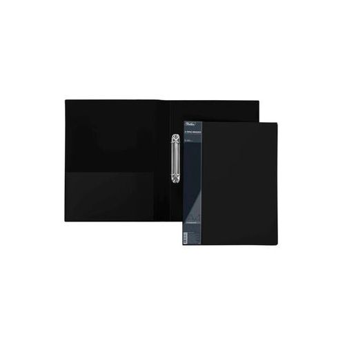 Папка Hatber "Standard", А4 формат, на 2-х кольцах, корешок 40 мм, черная / Папки на кольцах