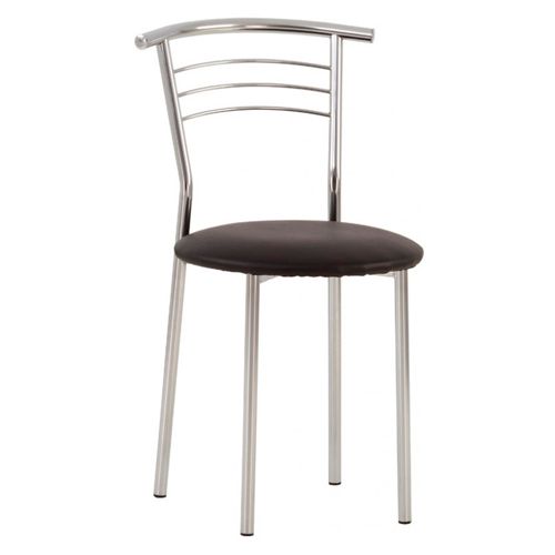 Стул MARCO CHROME RU V-14, искусственная кожа, черный / Стулья