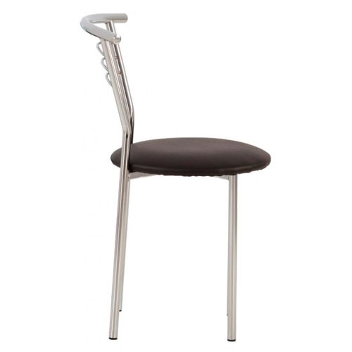 Стул MARCO CHROME RU V-14, искусственная кожа, черный / Стулья №4