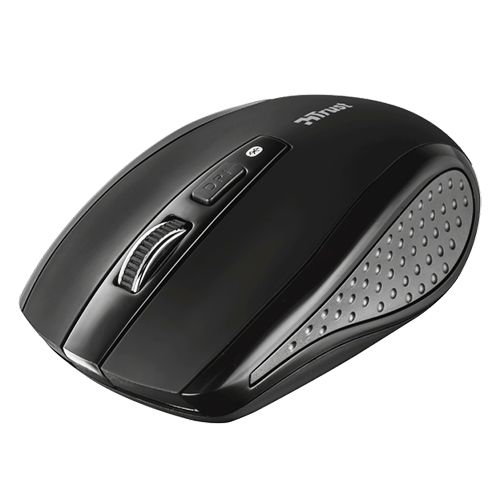 Мышь беспроводная оптическая Trust Siano, Bluetooth, 4 кнопки, 800-1600 dpi, без адаптера, черная / Мыши беспроводные