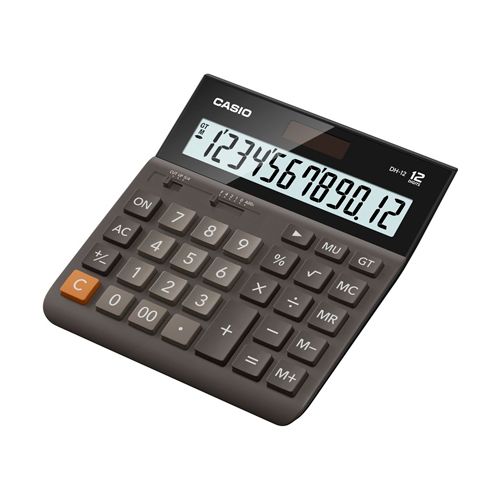 Калькулятор настольный Casio DH-12, 12 разрядов, 155*150*28 мм / Калькуляторы настольные