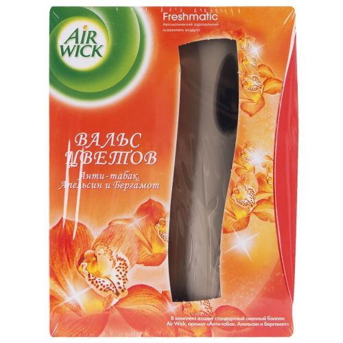 Освежитель воздуха Airwick Freshmatic-Антитабак Апельсин и Бергамот, со сменным баллоном, 250 мл / Диспенсеры для освежителя воздуха oe.kz Освежитель воздуха Airwick Freshmatic-Антитабак Апельсин и Бергамот, со сменным баллоном, 250 мл / Диспенсеры для освежителя воздуха