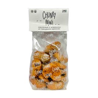 Сұлы печеньесі Mini Chunky, мейіз және грек жаңғағы қосылған, 180 г / Печенье, вафлилер, крекерлер