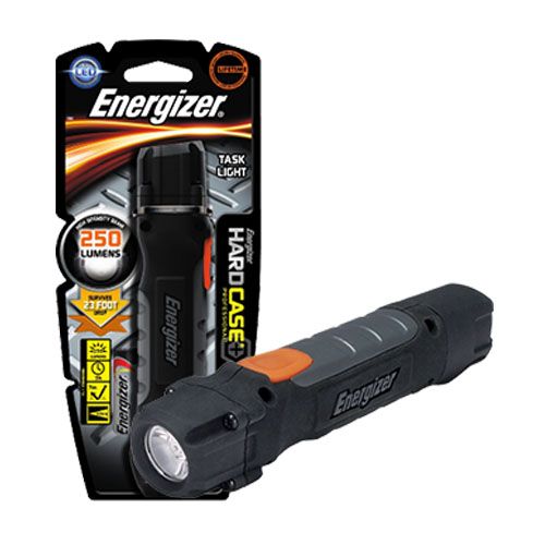 Фонарь светодиодный Energizer Hard Case Pro, тип элементов питания 2xAA, черный / Фонари