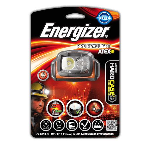 Фонарь светодиодный Energizer ATEX, налобный, взрывозащищенный, тип элементов питания 3xАА / Фонари №2