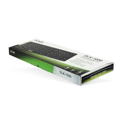 Клавиатура проводная Delux DLK-1000UP, USB, ENG/RUS/KAZ, розовая/белая / Клавиатуры проводные №2
