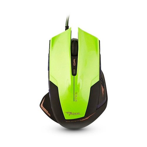 Мышь проводная оптическая E-Blue Mazer EMS124GR, USB, 7 кнопок, 600/1200/1800/2400 dpi, зеленая / Мыши проводные №2