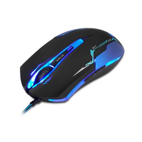 Мышь проводная оптическая E-Blue Auroza EMS144BK, USB, 7 кнопок, 500/1750/2500/3500 dpi, черная / Сымды тінтуірлер