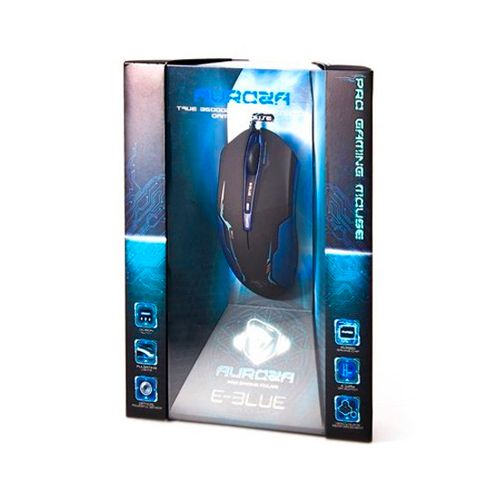 Мышь проводная оптическая E-Blue Auroza EMS144BK, USB, 7 кнопок, 500/1750/2500/3500 dpi, черная / Сымды тінтуірлер №2