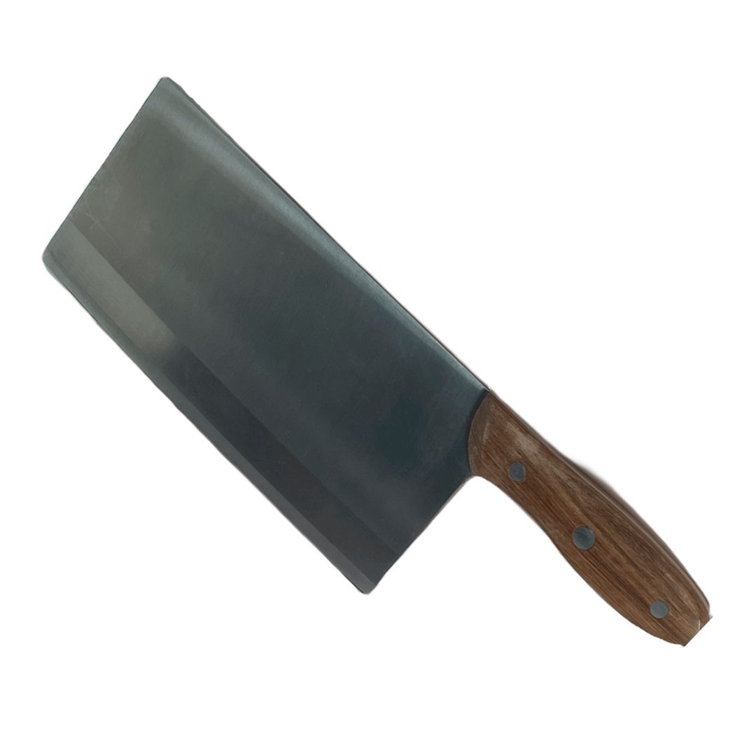 Нож-топорик кухонный Kitchen Ware, 35,7*11,8 см, нержавеющая сталь-дерево, серебристый с коричневым / Кухонный инвентарь