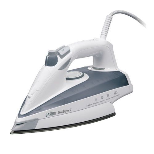 Утюг Braun TS735, мощность 2400 Вт, резервуар 400мл, керамическая подошва, серый / Уход за одеждой