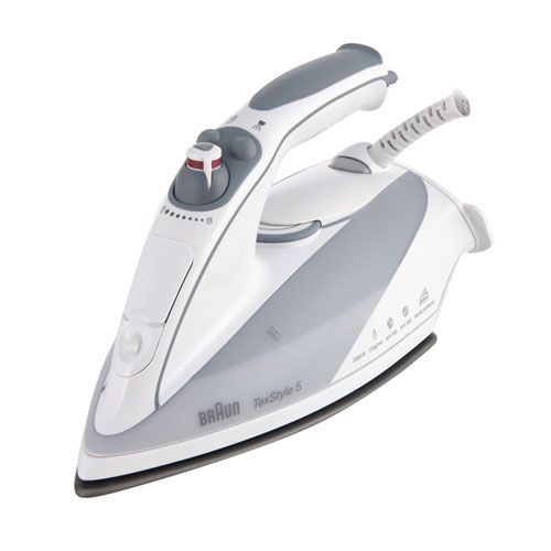 Утюг Braun TS535 Textyle Protector, мощность 2000 Вт, резервуар 300мл, керамическая подошва, серый / Уход за одеждой