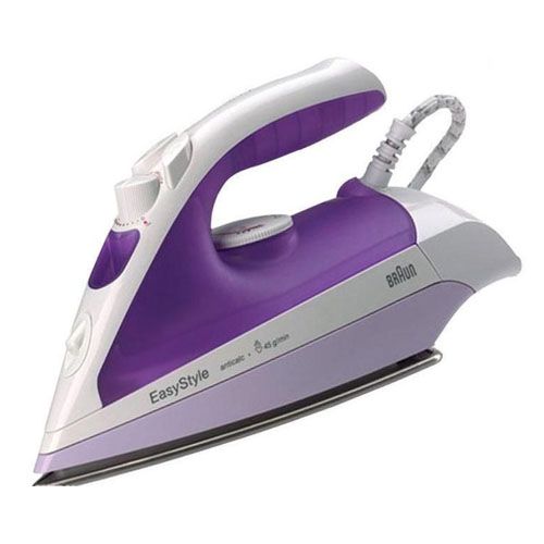 Утюг Braun TS320 C, мощность 2000 Вт, резервуар 280мл, керамическая подошва, фиолетовый / Уход за одеждой
