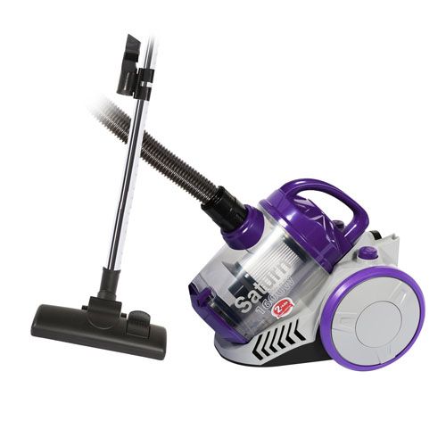 Пылесос Saturn ST-VC0275, 1600 Вт, 3 л, трубка из телескопической стали, серо-фиолетовый / Оборудование для уборки