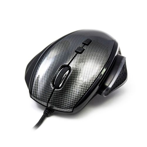 Мышь проводная оптическая Delux DLM-535OUC, USB, 7 кнопок, 1000/1500/2000/3000 dpi, серо-черная / Мыши проводные