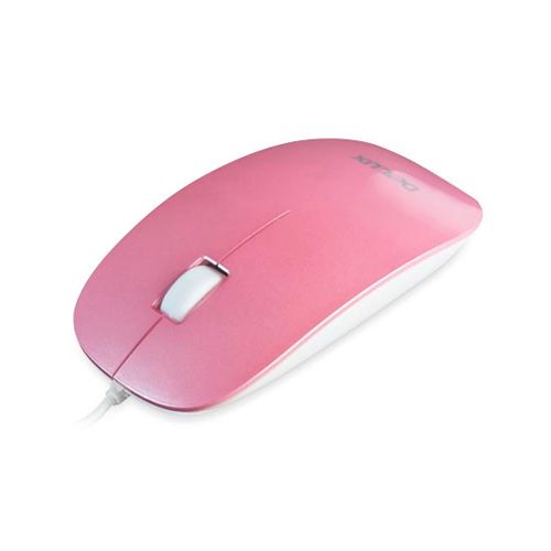 Мышь проводная оптическая Delux DLM-111OUP, USB, 3 кнопки, 800 dpi, розовая / Мыши проводные