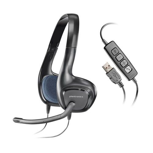 Гарнитура Plantronics Audio 628, диапазон частот 20-20000 Гц, черная / Гарнитуры №2