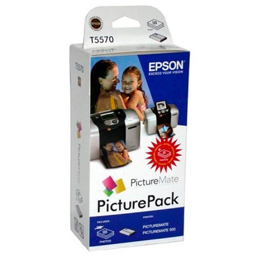 Картридж оригинальный Epson T5570 + Picturemate 500 + Lithium Ion Bat, набор 2 шт / null