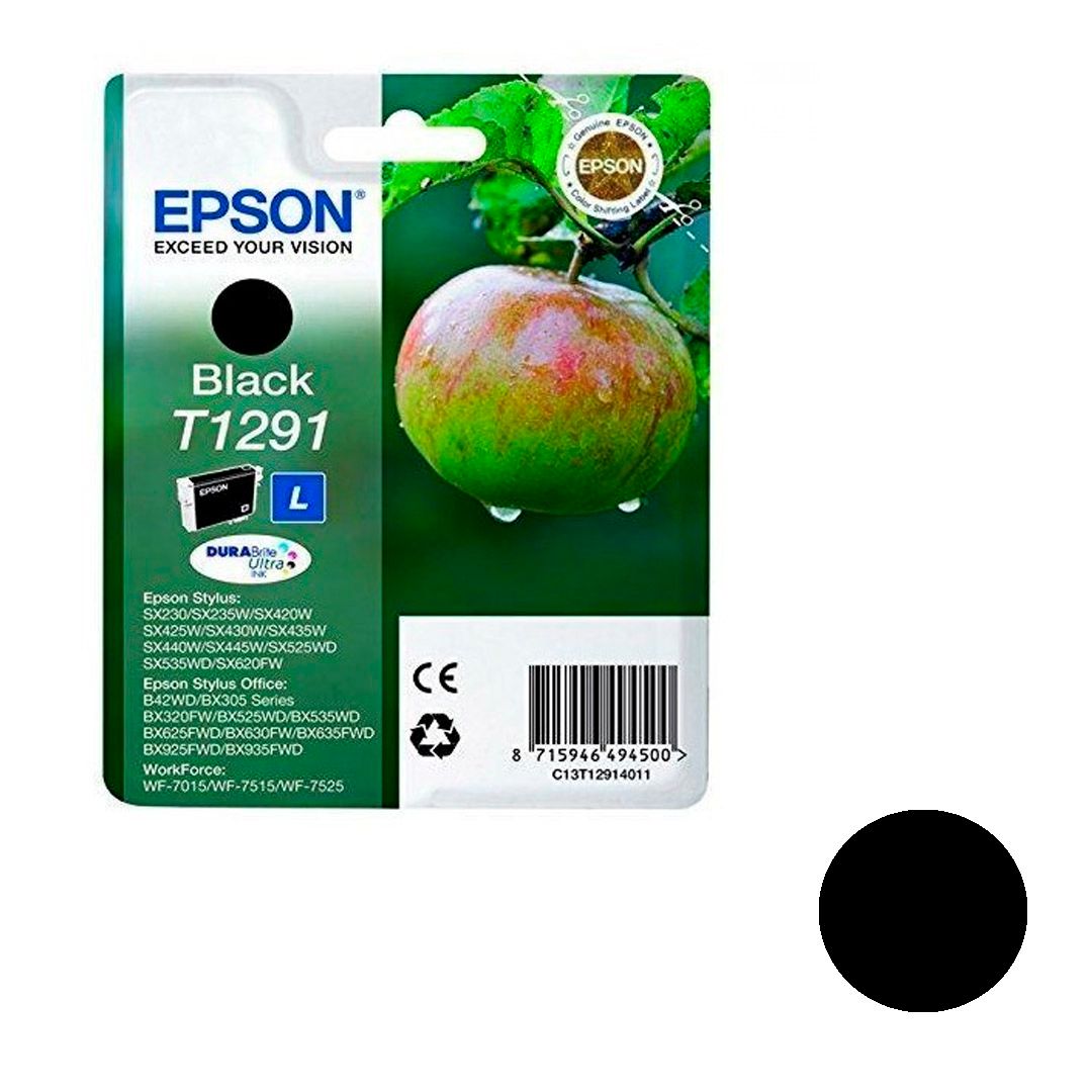Картридж оригинальный Epson T1291 для Stylus-SX230/SX235/SX420/SX425, черный / null