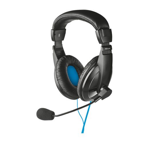Гарнитура Trust Quasar, диапазон частот 20-20000 Гц, USB, черная / Гарнитуры