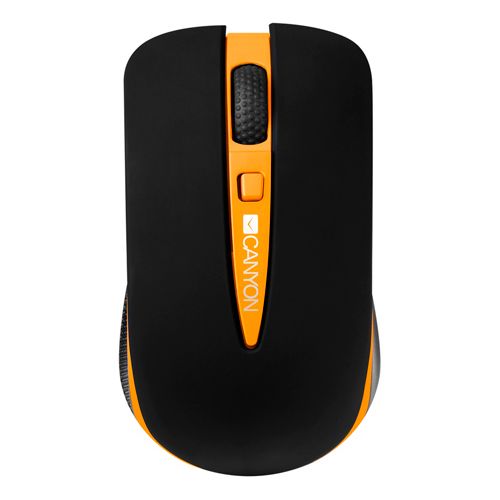 Мышь беспроводная оптическая Canyon CNS-CMSW6O, USB, 4 кнопки, 800/1600 dpi , оранжевый/черный / Мыши беспроводные