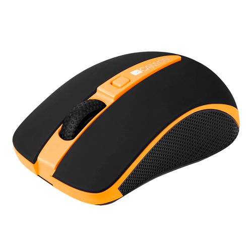 Мышь беспроводная оптическая Canyon CNS-CMSW6O, USB, 4 кнопки, 800/1600 dpi , оранжевый/черный / Мыши беспроводные №3