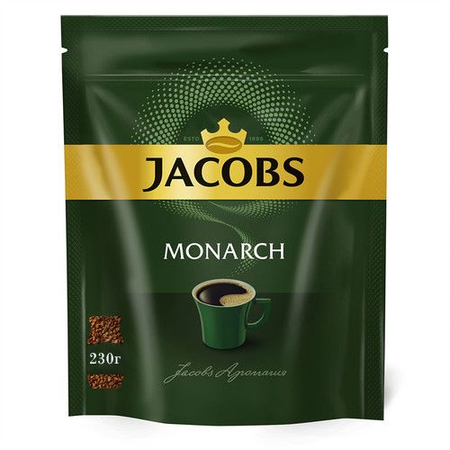 Кофе растворимый Jacobs Monarch, 230 гр, вакуумная упаковка