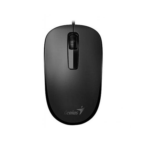 Мышь проводная оптическая Genius DX-125, USB, 3 кнопки, 1000 dpi, черная / Мыши проводные