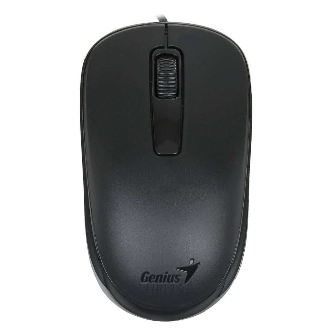 Мышь проводная оптическая Genius DX-125, USB, 3 кнопки, 1000 dpi, черная / Мыши проводные
