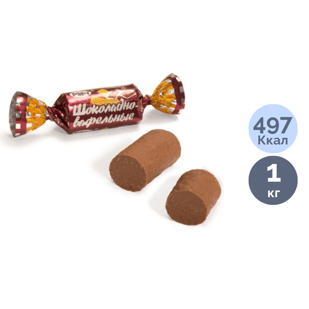 Батончики Рахат "Шоколадно-вафельные", 1 кг / Конфеты