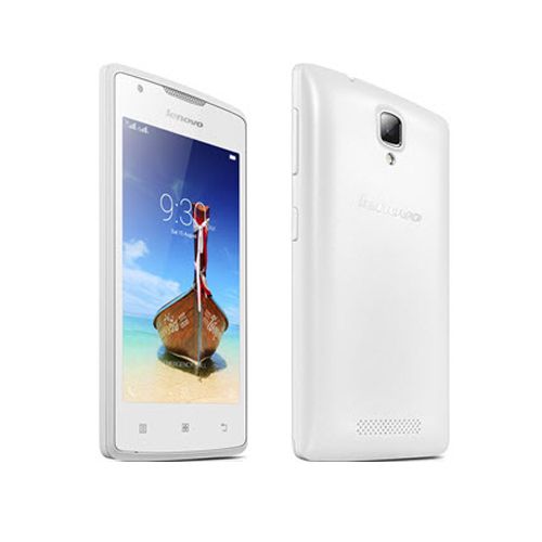 Смартфон Lenovo A1000M, 4", 4 GB, 800x480 TFT, 4G, Dual-SIM, белый / Зарядные устройства, кабели