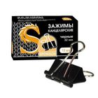 Зажимы для бумаг Sponsor, 32 мм, 12 шт., черные