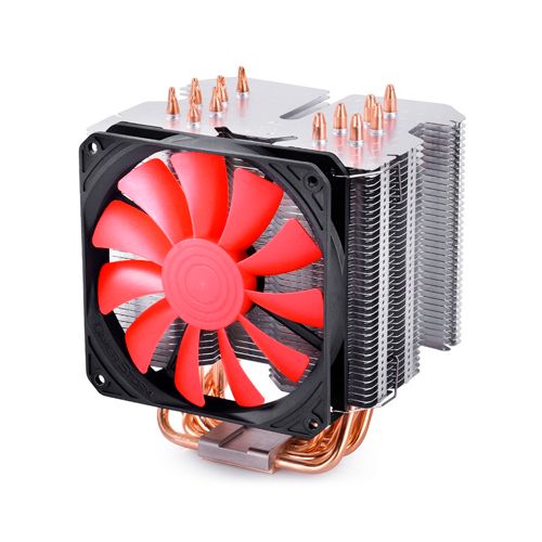 Кулер для CPU Deepcool LUCIFER K2 поддерживает Intel LGA1366/1150/1151, 1800 об/мин, черно-красный / Подставки для ноутбуков
