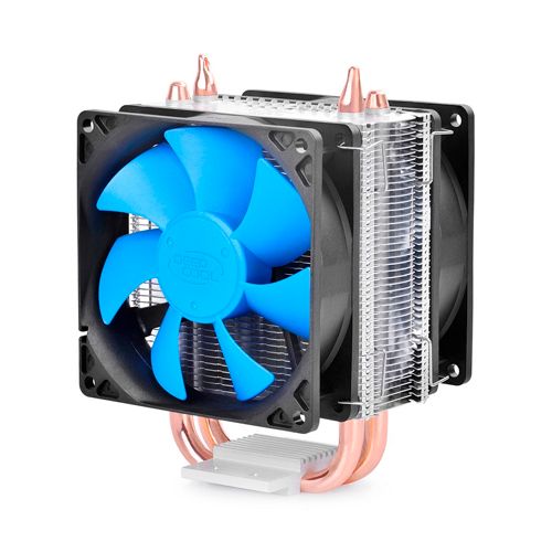 Кулер для CPU Deepcool ICE BLADE 200M поддерживает Intel LGA1366/1150/1151, 2200 об/мин, черно-синий / Ноутбук тіреуіштер