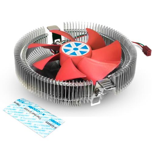 Кулер X-COOLER X141B поддерживает Intel LGA 1150/1155/1156 , 2300 об/мин, алюминий, красный / Подставки для ноутбуков